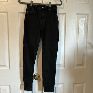 Pistola size 25 black skinny crop jeans